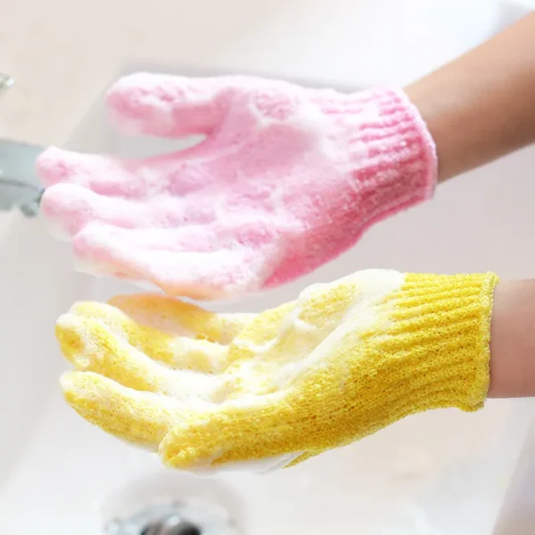 Five Fingers Bath Gloves Household Shower Towel