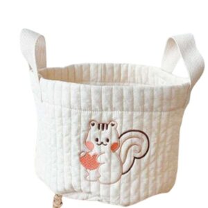Cute Bear Embroidery Diaper Bag